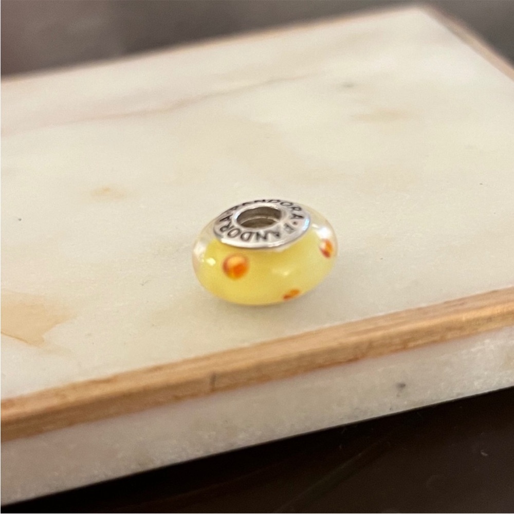 Pandora Yellow & Orange Dot Charm